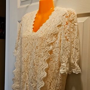 White lace blouse